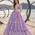 LAVENDER NET THREAD WITH ZARI AND SEQUIN WORK FESTIVE LEHENGA CHOLI