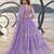 LAVENDER NET THREAD WITH ZARI AND SEQUIN WORK FESTIVE LEHENGA CHOLI