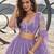 LAVENDER NET THREAD WITH ZARI AND SEQUIN WORK FESTIVE LEHENGA CHOLI