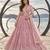 PINK NET THREAD WITH ZARI AND SEQUINCE WORK FESTIVE LEHENGA CHOLI SET FOR WOMEN'S