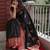 Black silk blend jacuard work festival saree with unstitched blouse piece