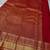 Red silk blend jacuard work festival saree with unstitched blouse piece