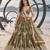 MEHENDI GREEN NET THREAD WITH ZARI AND SEQUIN WORK FESTIVE LEHENGA CHOLI