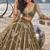 MEHENDI GREEN NET THREAD WITH ZARI AND SEQUIN WORK FESTIVE LEHENGA CHOLI