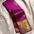 Wine silk blend jacuard work festival saree with unstitched blouse piece