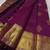 Wine silk blend jacuard work festival saree with unstitched blouse piece