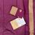 Wine silk blend jacuard work festival saree with unstitched blouse piece