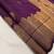 Purple silk blend jacuard work festival saree with unstitched blouse piece