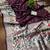 Wine silk blend jacuard work festival saree with unstitched blouse piece