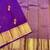 Purple silk blend jacuard work festival saree with unstitched blouse piece