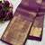 Wine silk blend jacuard work festival saree with unstitched blouse piece