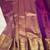 Wine silk blend jacuard work festival saree with unstitched blouse piece