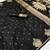Black silk blend jacuard work festival saree with unstitched blouse piece
