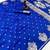 Blue silk blend jacuard work festival saree with unstitched blouse piece