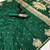 Green silk blend jacuard work festival saree with unstitched blouse piece