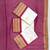 Off white purple silk blend jacuard work festival saree with unstitched blouse piece