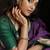 Purple green silk blend jacuard work festival saree with unstitched blouse piece
