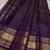Purple silk blend jacuard work festival saree with unstitched blouse piece