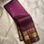 Wine silk blend jacuard work festival saree with unstitched blouse piece