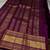 Wine silk blend jacuard work festival saree with unstitched blouse piece