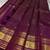 Wine silk blend jacuard work festival saree with unstitched blouse piece