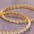 Luminous links solitaire gold plated diamond bangles