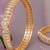 Twining spark gold plated diamond bangles
