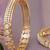 Radiant arcade solitaire gold plated bangles