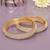 Infinite solitaire gold plated diamond bangles