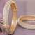 Infinite solitaire gold plated diamond bangles