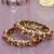 Crimson glow ruby red and emerald green diamond bangles