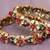 Crimson glow ruby red and emerald green diamond bangles