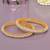 Endless embrace solitaire gold plated diamond bangles