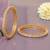 Endless embrace solitaire gold plated diamond bangles