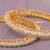 Endless embrace solitaire gold plated diamond bangles