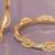 Regal filigree gold plated diamond bangles