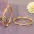Regal filigree gold plated diamond bangles
