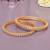 Graceful twirl gold plated diamond bangles