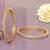 Graceful twirl gold plated diamond bangles