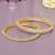Regal row solitaire gold plated bangles