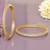 Regal row solitaire gold plated bangles