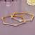 Sparkling whispers gold plated diamond bangles