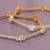 Sparkling whispers gold plated diamond bangles
