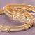 Radiant loop gold plated diamond bangles