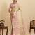 lavender embroidery with zari work silk blend saree with blouse