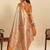red embroidery with zari work silk blend saree with blouse