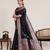 Black zari work jacquard saree with blouse