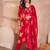 Women's pink rayon floral printed kurta set