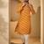 Yellow viscose rayon printed kurta for men | v-neck festive ethnic wear