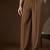 Men's brown modal korean pants | solid regular fit stylish ethnic & casual wear